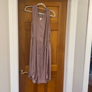 Purple Flowy Sleeveless Dress